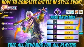Battle In Style Event Rewards | How To Complete Free Fire Battle In Style Event | Ff New Event