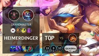 Heimerdinger Top vs Gnar - KR Grandmaster Patch 11.6