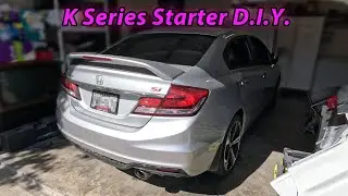 2015 Honda Civic Si Starter DIY + Установка ветрового дефлектора RSX