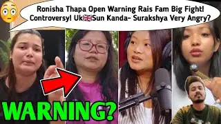 Ronisha Thapa Open Warning Rais Fam Controversy😱🤬-Surakshya Kc & Laxmi Shrestha Angry,Gurung Eating