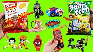 🤩 Crax Rings Little Singham Toys Vs Yaari Dosti Snacks Free Gifts With Each Packet Unboxing & Review