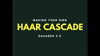 Make your own Haar Cascade on Windows