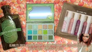 Glamlite Dirty Martini Palette & Happy Hour Lip Set Collaboration w/Jay Ross - Swatches & Look