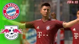 FIFA 22 - Bayern Munich vs RB Leipzig ft- Robert Lewandowski | Bundesliga | Gameplay, Z pro gaming
