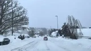 Chaos in Norway now| unending snowing| D&oslash;lebakken| Sandefjord|17/01/24