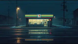Tokyo Night Reflections at 7-Eleven 🌙 Cozy Lofi Ambience for Relax, Focus & Sleep