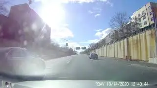 NYC Brooklyn Prospect Expressway Taxi Driver Almost Crash