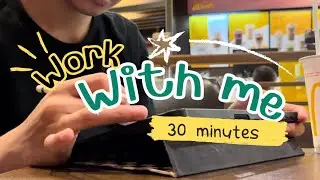 Vlog | study and work with me outside 📖📚