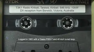 T3K1 Radio Kiribati on 846 kHz,  10kW   Medium wave DX  (1981)
