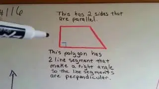 Grade 3 Math #12.4d, Perpendicular and Parallel
