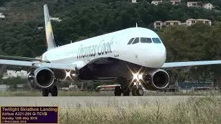 Twilight Landing at Skiathos - 13th May 2018