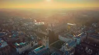 Cambridge Drone: Cinematic Aerial View of Cambridge Winter - DJI Mavic Air 2