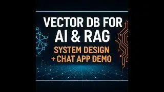 Vector Databases AI RAG #systemdesign #interview Prep Building Chat App #ai #vectordatabase