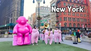 NYC 4K Walking Tour Union Square Manhattan Afternoon Stroll