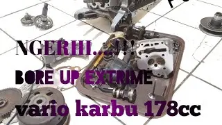VARIO KARBU BORE UP FFA   ll sparepart yang di gunakan #varioboreup155 #dragthailand