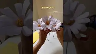 DIY paper flower ||craft activity| handmade decor #flowers #paperflowers#diy#gift#flower #papercraft