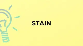 What is the meaning of the word STAIN?