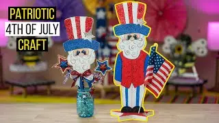 Patriotic 4th of July Craft + GIVEAWAY [FREE PATTERN in DESCRIPTION]