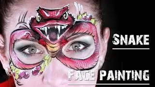 Snake face painting mask. Inspired by 