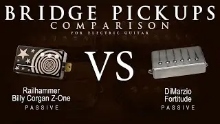 Railhammer BILLY CORGAN Z-ONE vs DiMarzio FORTITUDE - Bridge Guitar Pickup Comparison Tone Demo