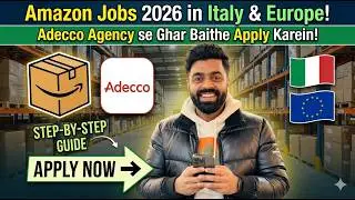 Amazon Job 2024 in Italy| Adecco| گھر بیٹھے Amazon نوکری کے لیے درخواست دیں۔