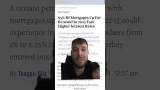 😱85% Of Mortgage Renewals face higher rates in 2025 #mortgage #interestrates #canada