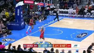 HIGHLIGHTS: Elizabeth Williams Records 18 Points and 10 Rebounds in Sky Win over Washington Mystics