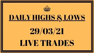 Trading Forex Daily Highs and Lows: LIVE TRADES (Market open profits)