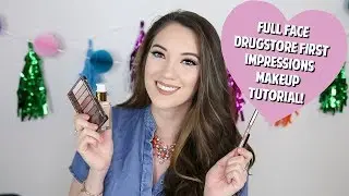 FULL FACE DRUGSTORE FIRST IMPRESSIONS MAKEUP TUTORIAL | Blair Fowler
