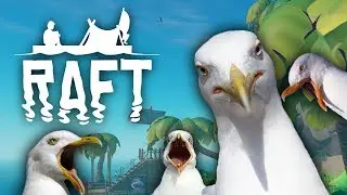 A Seabird is a Terrible Pet - Raft: Domesticated Update - #5 (Raft Multiplayer Gameplay)