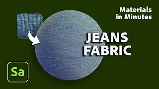 Create Jeans Fabric in Substance 3D Sampler | Materials in Minutes #7 | Adobe Substance 3D