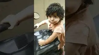 baby doing bike vroom vroom sound #shorts #vroom