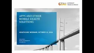 Webinar: Apps and other Mobile Health Solutions (Oct 2016)