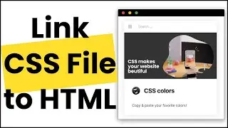 How to link CSS file to HTML