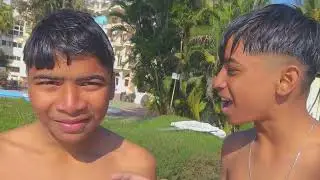 Swimming pool masti in january ..........