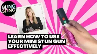How To Effectively Use Your BLINGSTING Mini Stun Gun As A Deterrent Against An Attacker