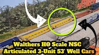Сочлененные вагоны Walthers Mainline NSC 53': новые бюджетные модели поездов для вашей модельной ...