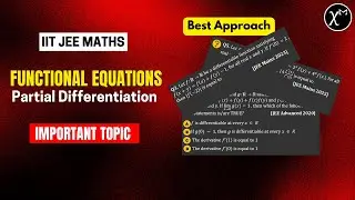 Solve PYQs like Toppers: Partial Derivative| Functional Equation