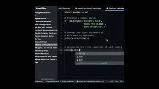 title() and capitalize() in Pandas | Strings Operations | Python Pandas | CoderAnt2 | #shorts