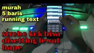 strobo running text 5baris wifi murah meriah