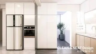 ☘☘ CLEAN & NEAT Design for 4-Room HDB