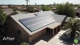 Before and After Solar Panel Installation in Phoenix, Arizona - Erus energy