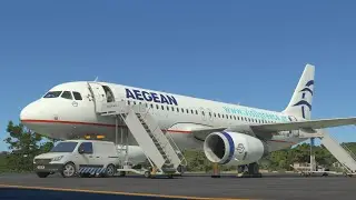 MFS 2020 ✈А320-232 IAE Aegean Airlines АФИНЫ-СКИАТОС, ГРЕЦИЯ🇬🇷 Full Flight XBOX
