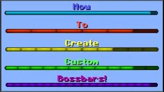 Minecraft - How To Create Custom Bossbars!