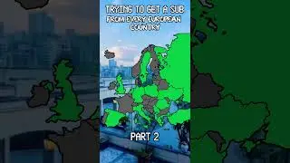 Trying to get a sub from every European Country (PART 3) #shorts #mapping #subscribe
