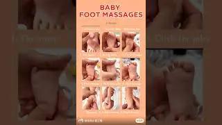 Baby Foot Massage: 5 Minutes to Better Sleep & Comfort! 👶💤✨#baby #shorts #babymassage #healthybaby