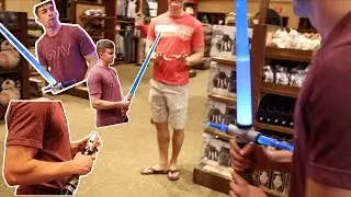 The Chosen One Builds a Lightsaber in Disney Springs | The Force Awoke