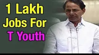 Telangana Government to Provide One lakh Jobs in 3 years: CM KCR
