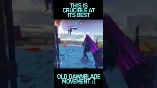 OLD DAWNBLADE WAS PEAK CRUCIBLE  #destiny2 #gaming #subscribe #shorts