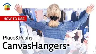 How to hang a large canvas with CanvasHangers&trade;